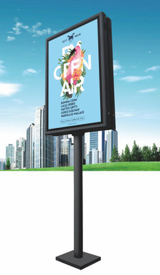 Pole brachte Anzeigen-Eisen Cabint LED Digital LED-digitaler Beschilderung Bildschirme an