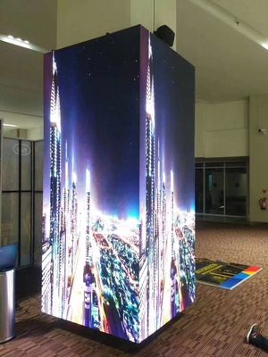 Quadratische Säulen-Art LED belichtete Videonaht-Shenzhen-Fabrik der wand-1.6mm kleine diagonale