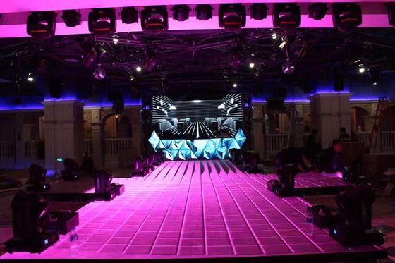 Boden P6.25 LED zeigen 4500mcd an, das hohe Helligkeit LED Dance Floor mit lastentragender Shenzhen Fabrik 1000KG täfelt