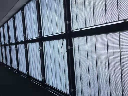 P10.4 Bildschirm-Shenzhen-Fabrik Aluminiumdes kabinett-transparenter LED Bildschirm-Glasder werbungs-LED