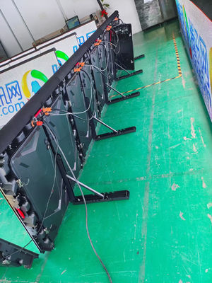 LED Bildschirm-im Freien zeigen multi Schirm-Umkreis LED des Sport-Anzeigen-Würfel-Fall-Alaun-Kabinett-Shenzhen-Fabrik an
